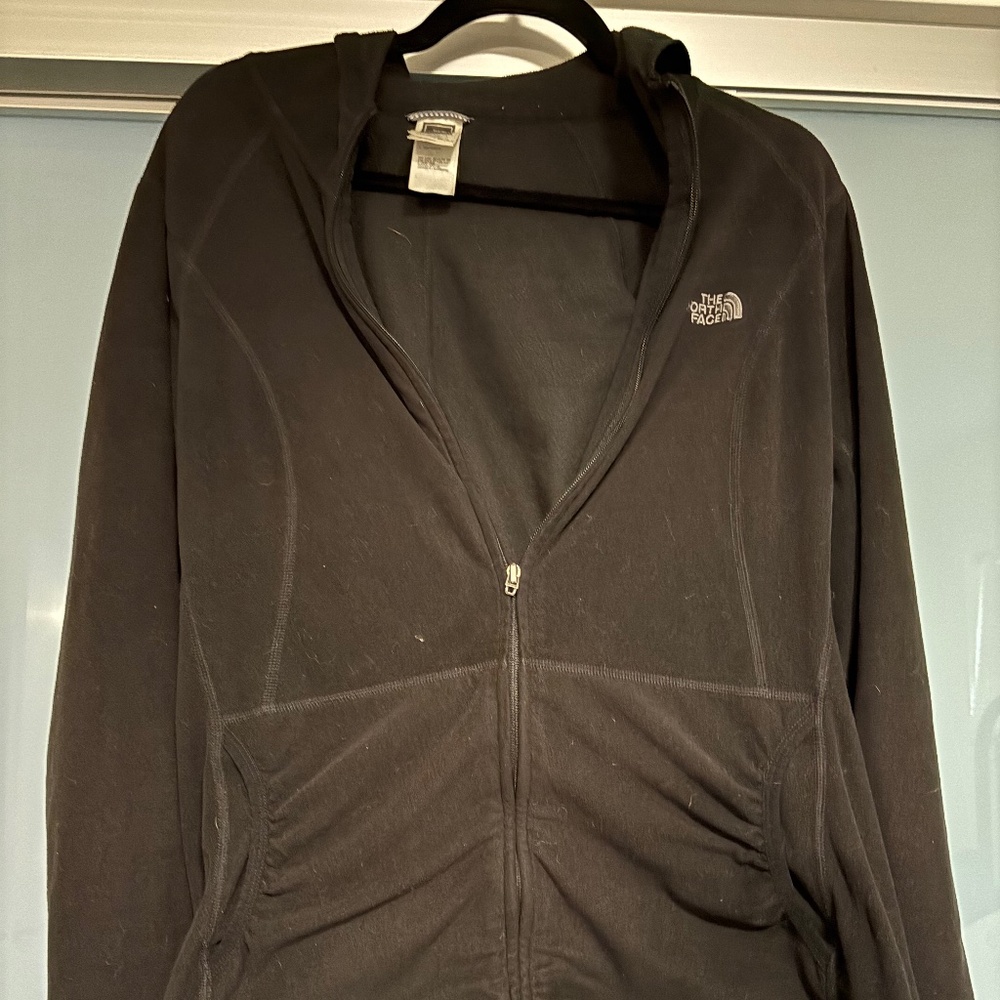 🖤 The North Face Black Fleece Hooded Jacket – XL 🖤